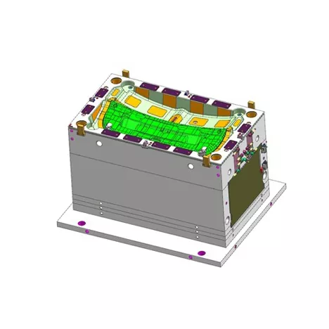 Automotive Rear Tailgate Trim Panel Injection Mold